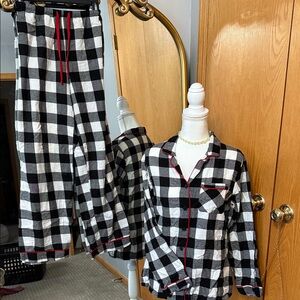 Wondershop Checkered Pajama Set with Red Details